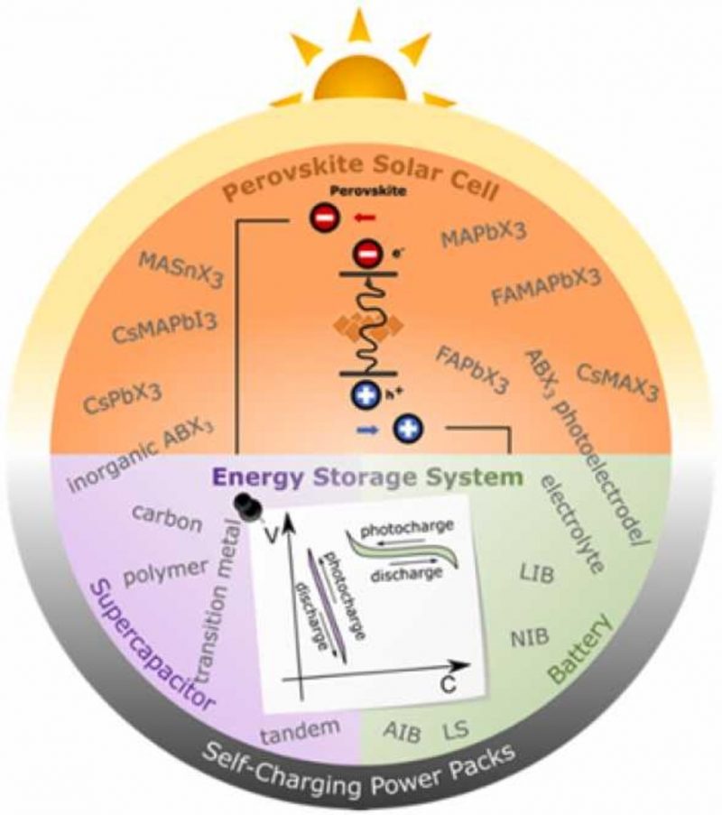 Perovskite solar cells based self-charging power packs: Fundamentals, applications and challenges